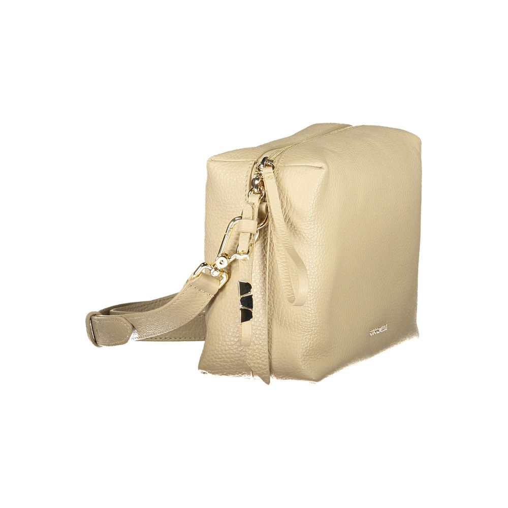Sac à main femme en cuir beige Coccinelle