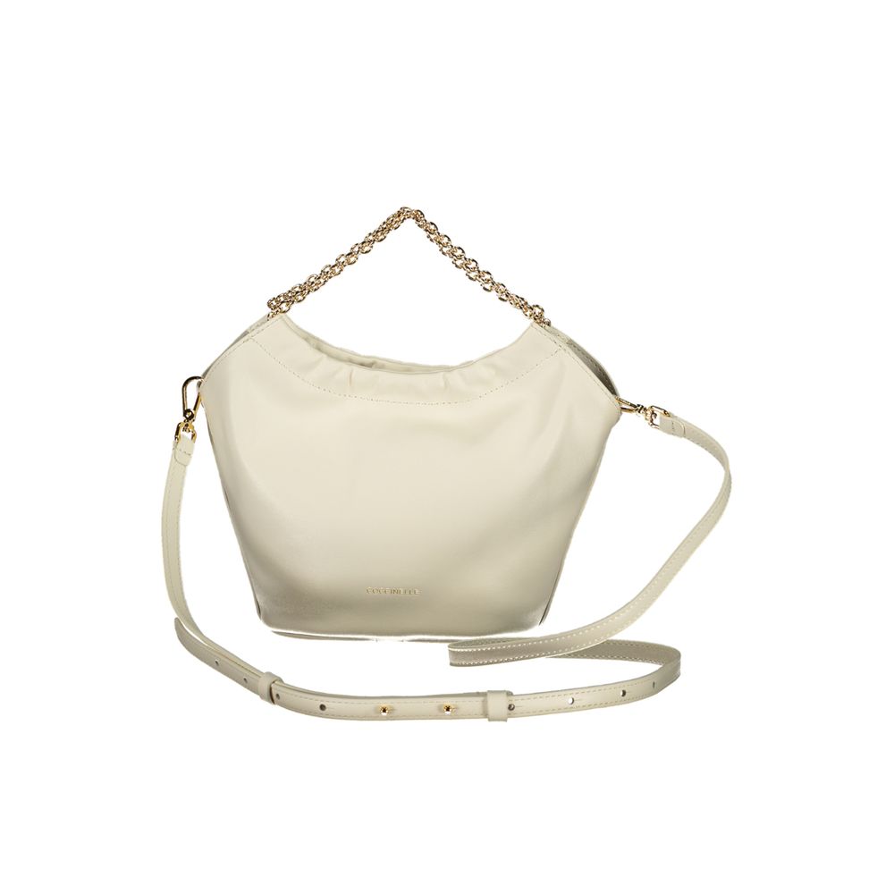 Sac à main femme en cuir blanc Coccinelle