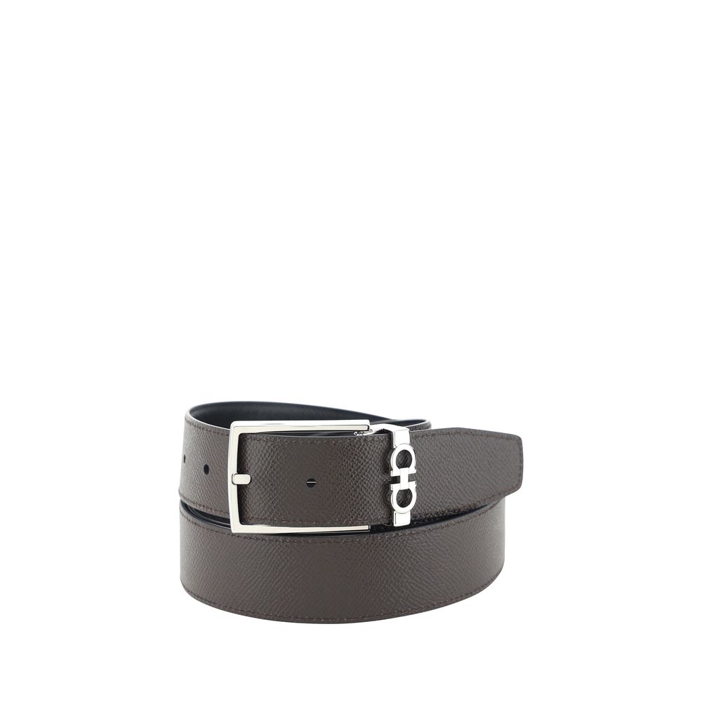Ferragamo Black Belts for Men side view