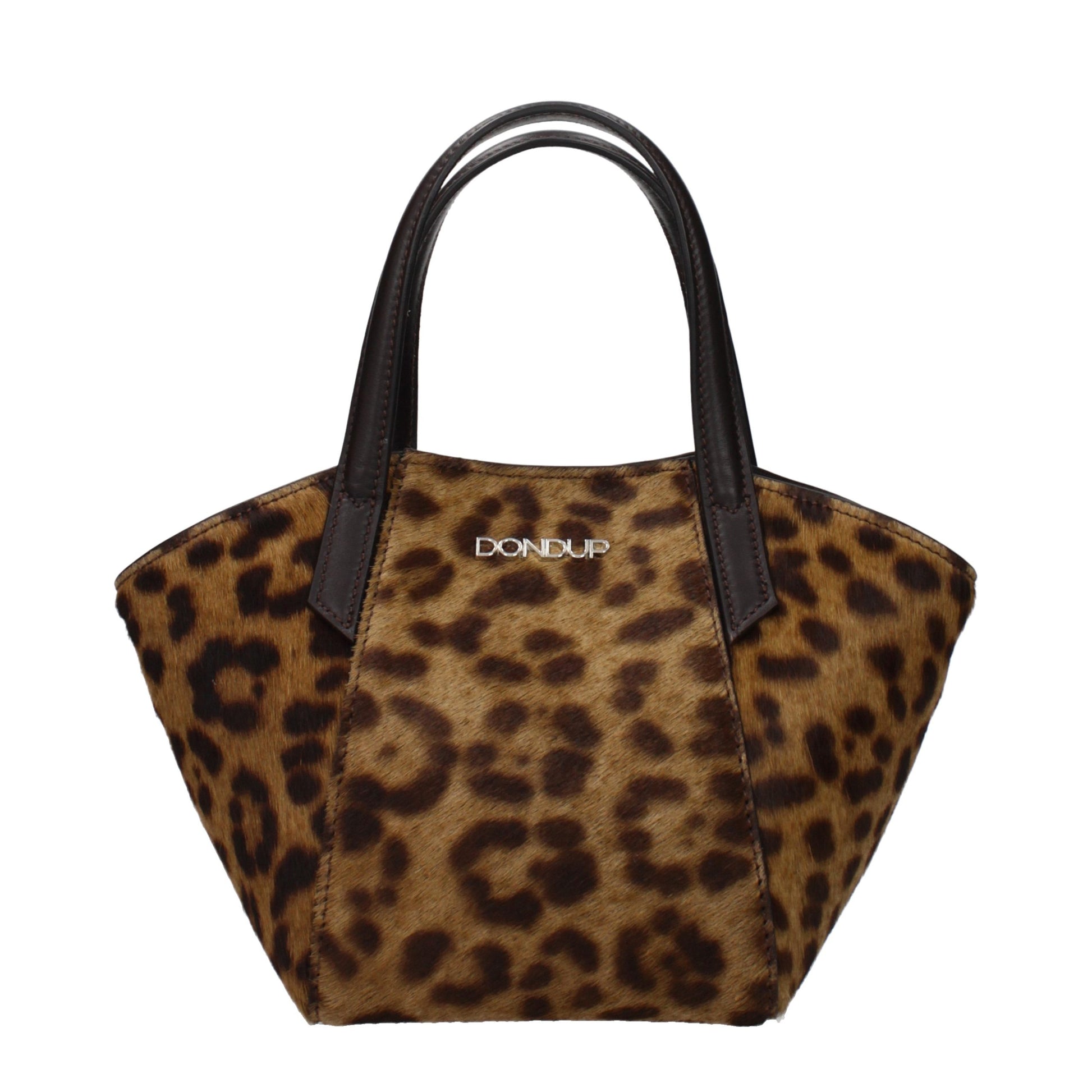 Sac à main Dondup en crin de cheval marron