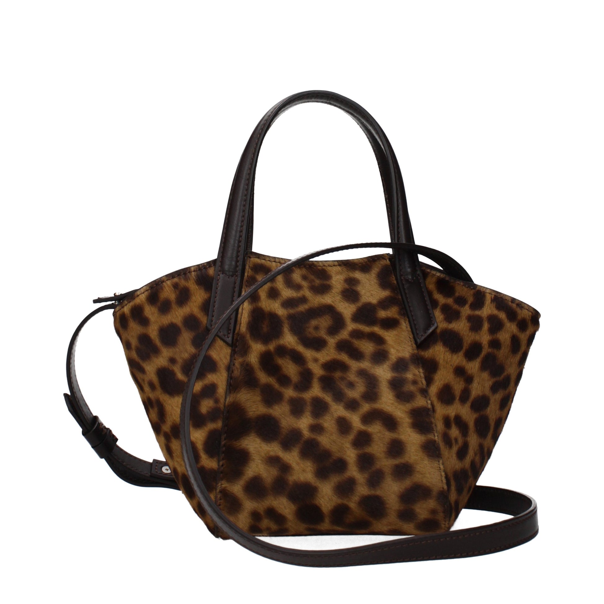 Sac à main Dondup en crin de cheval marron
