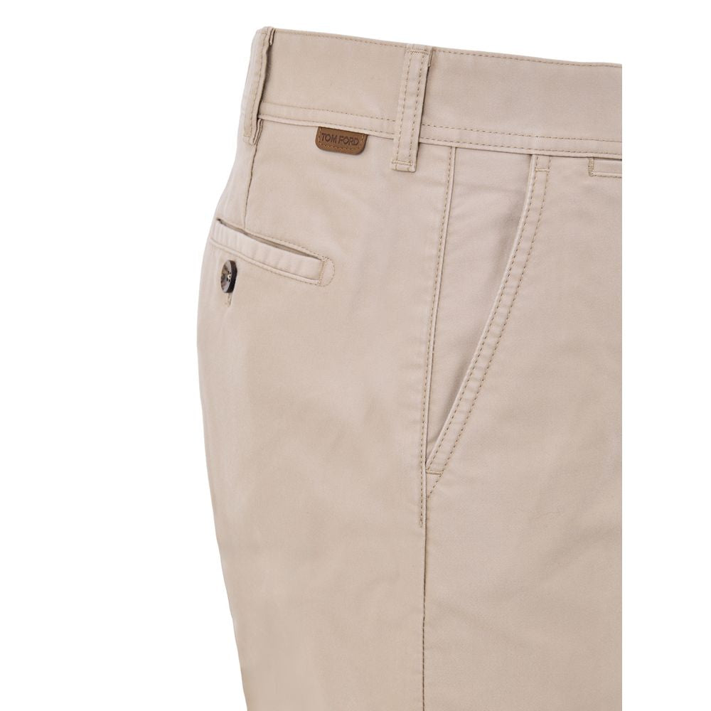 Tom Ford Beige Chino Pants for Men detail view
