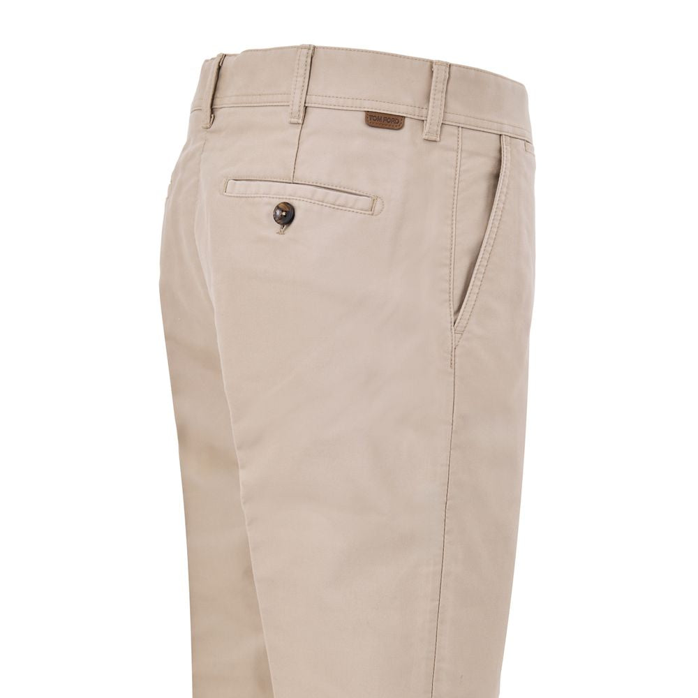 Tom Ford Beige Chino Pants for Men side view