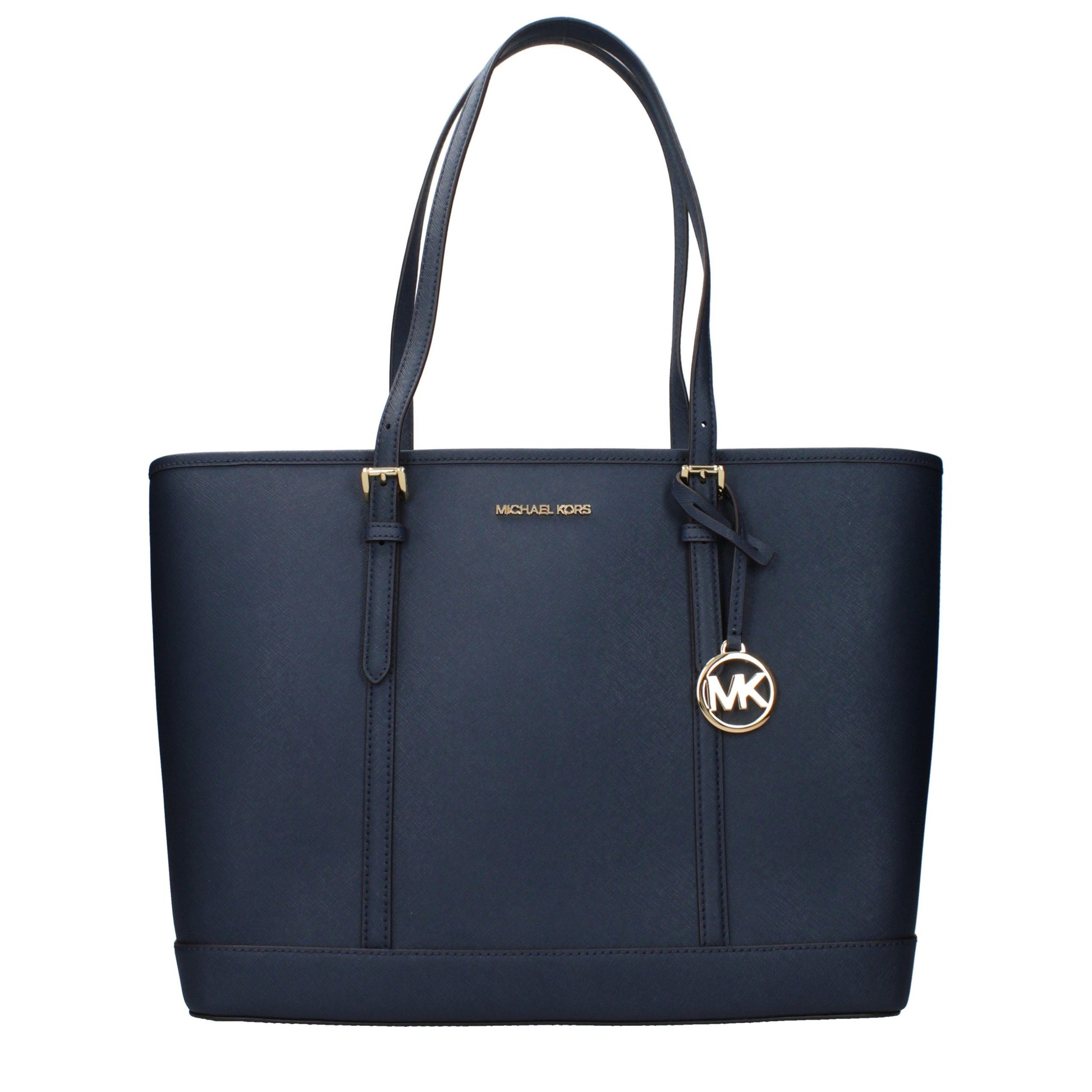 Sac à bandoulière en cuir bleu Michael Kors