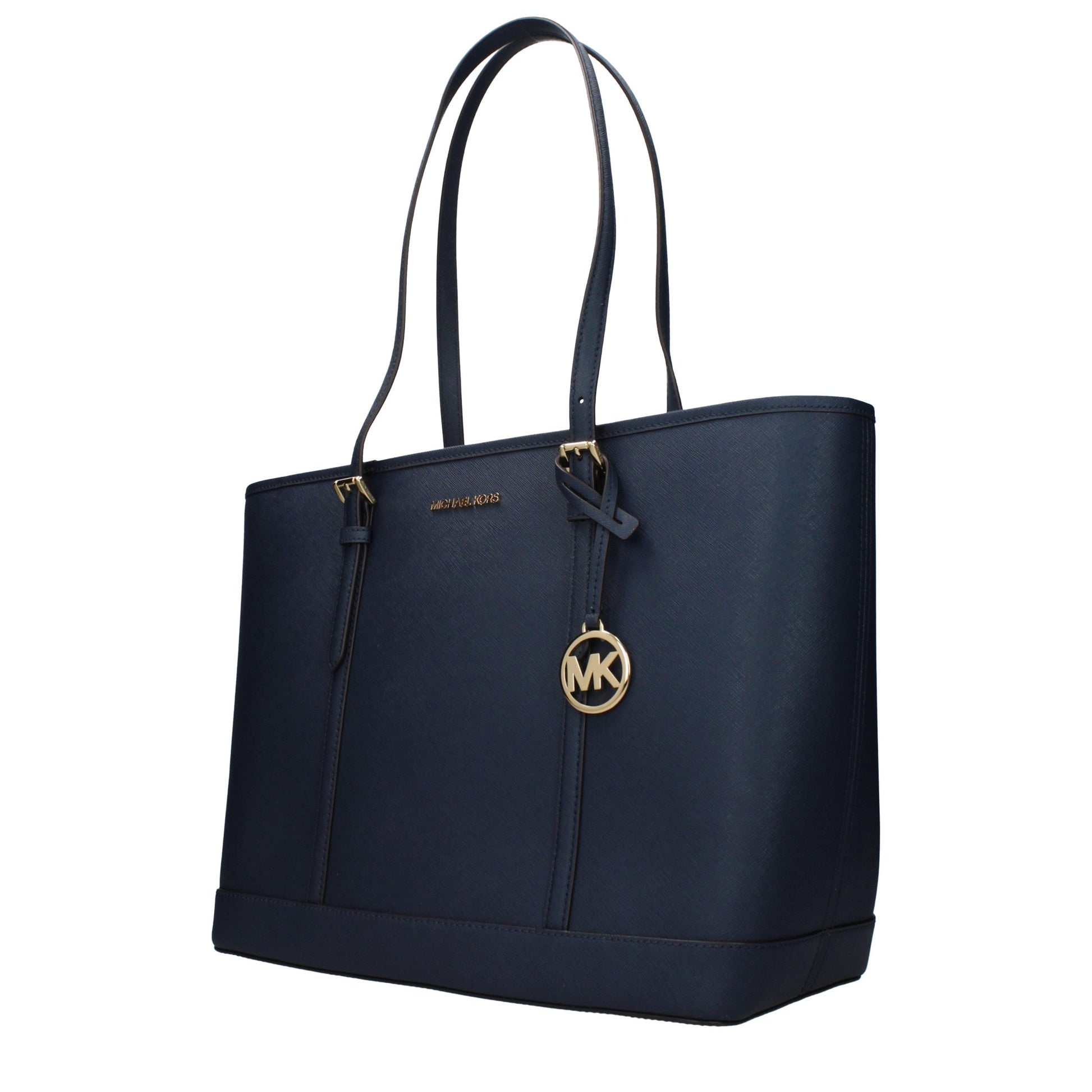 Sac à bandoulière en cuir bleu Michael Kors