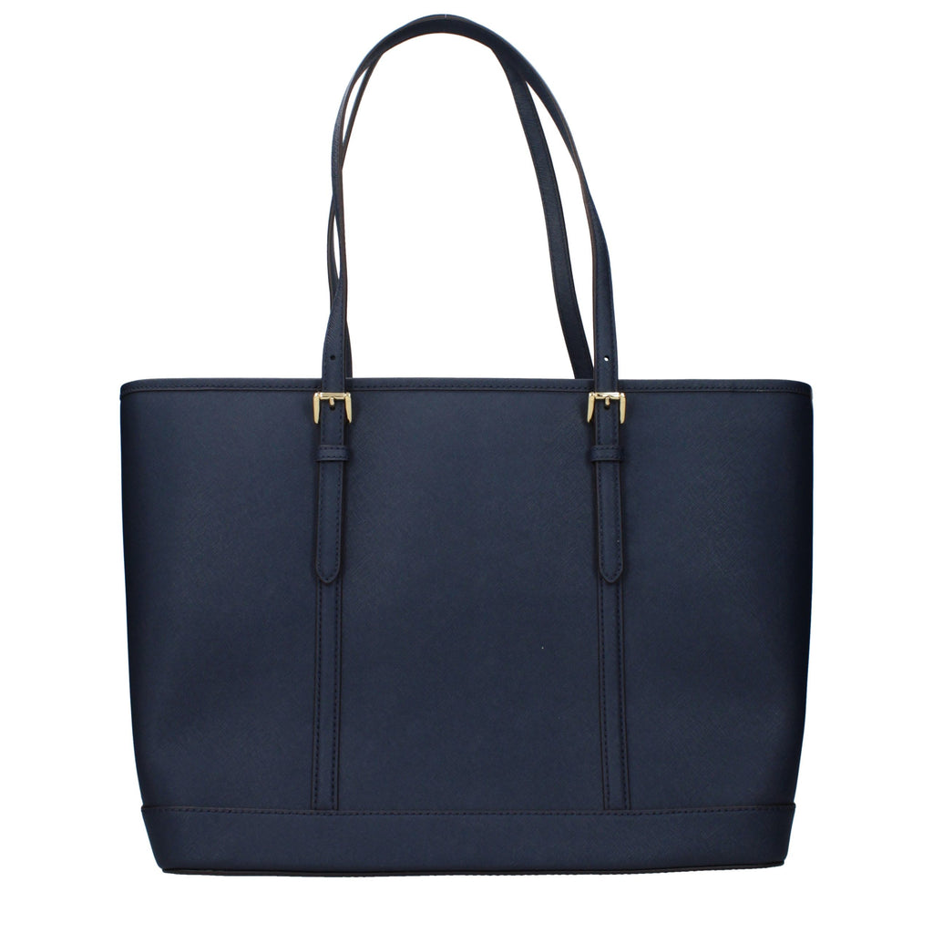 Sac à bandoulière en cuir bleu Michael Kors