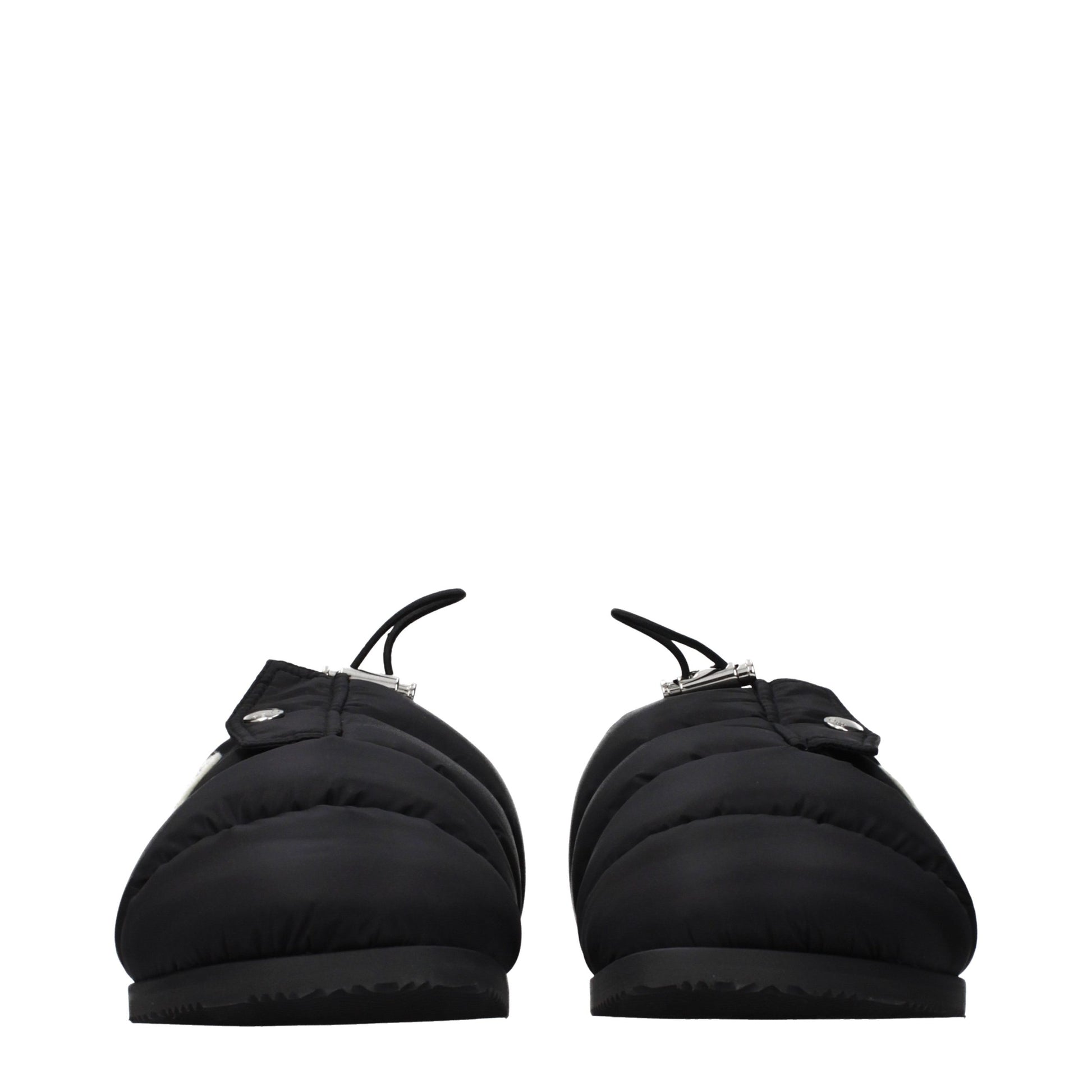 Pantoufles Moncler en tissu noir