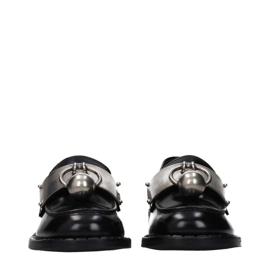Prada Black Slip On Loafers for Women detail view