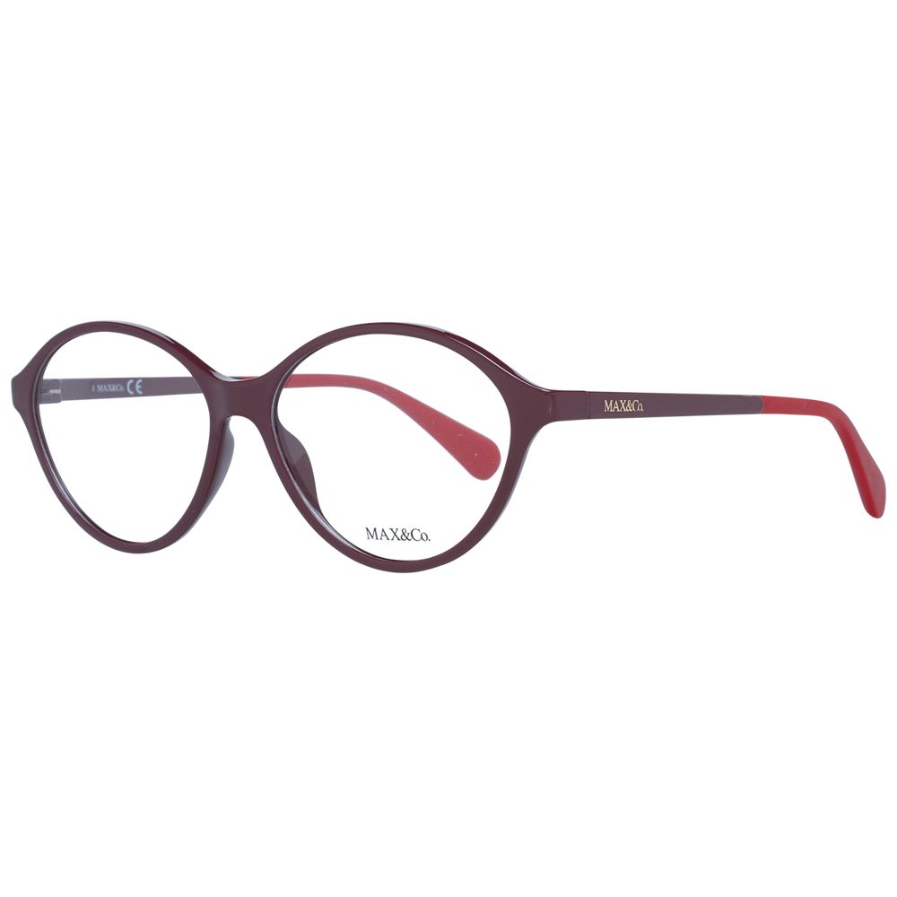 Lunettes (monture) en plastique bordeaux Max & Co
