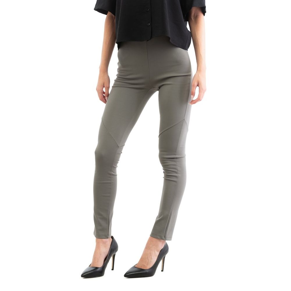 Patrizia Pepe Pantalon slim gris en viscose