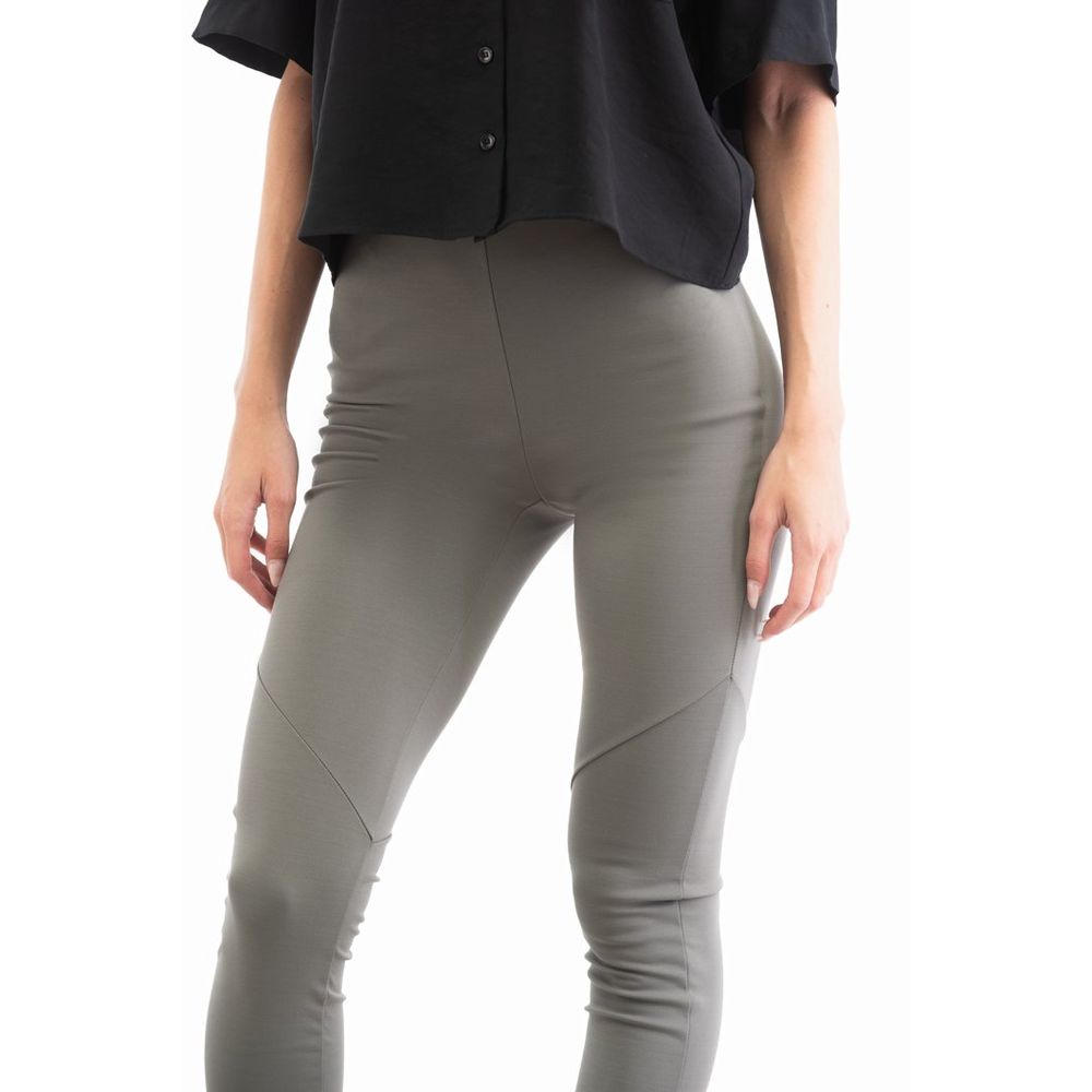 Patrizia Pepe Pantalon slim gris en viscose