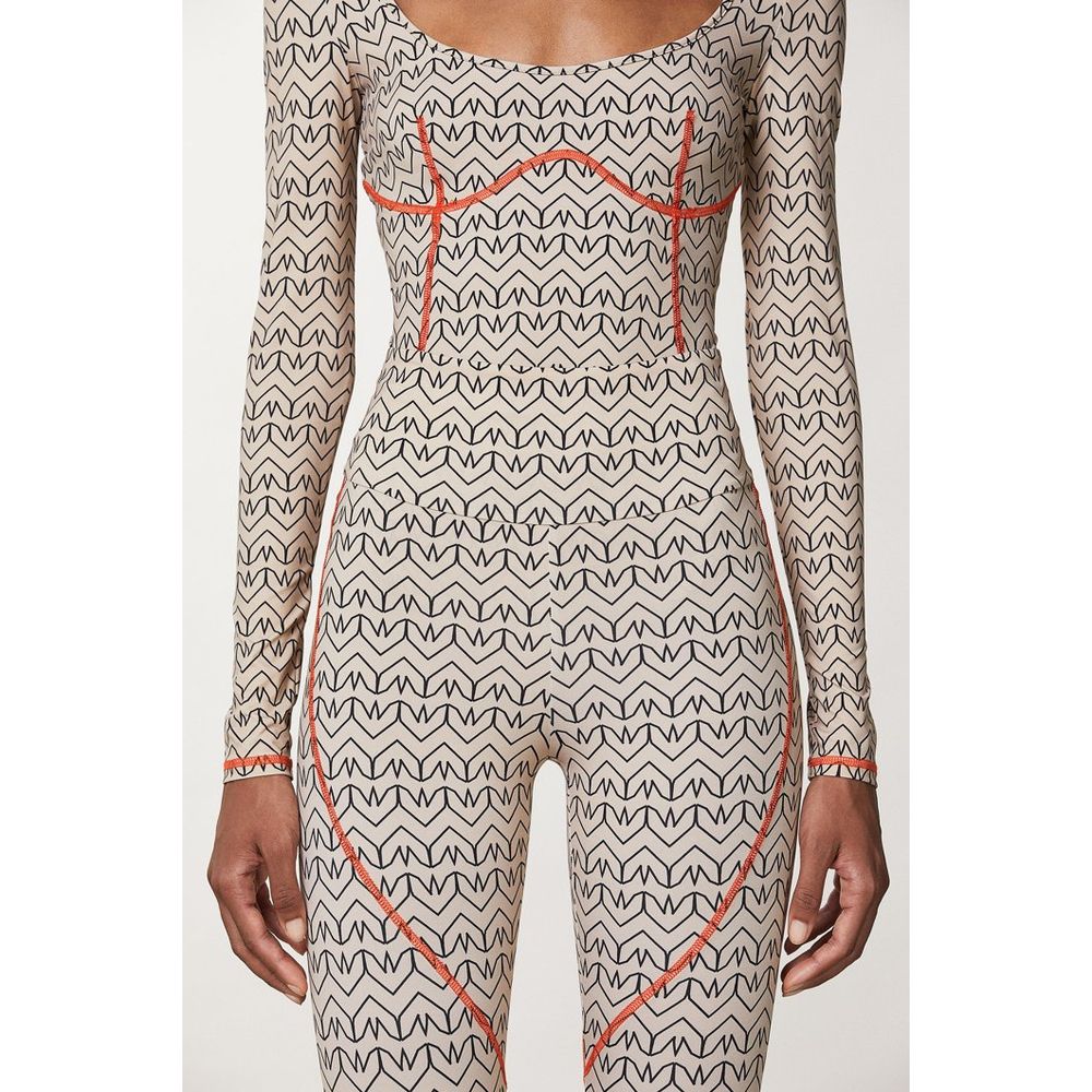 Legging bicolore en polyamide Patrizia Pepe