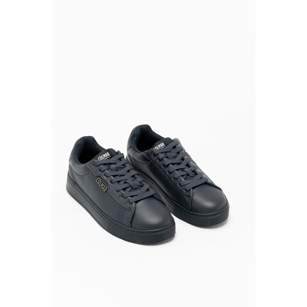 Baskets basses en cuir bleu Colmar