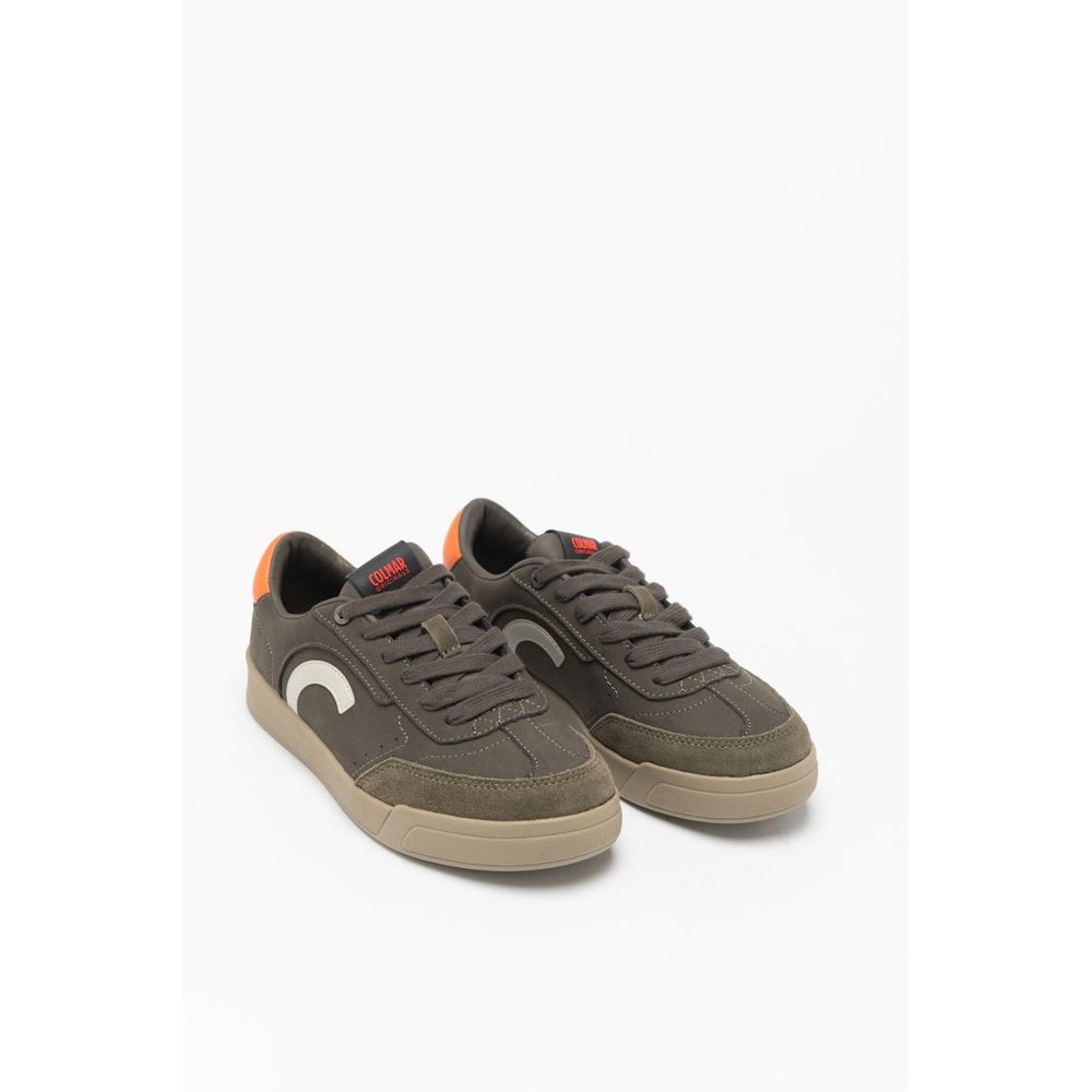 Baskets basses bicolores en cuir Colmar