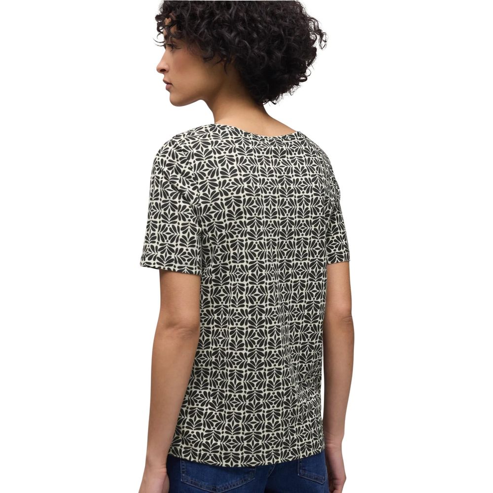 T-shirt en modal noir Street One