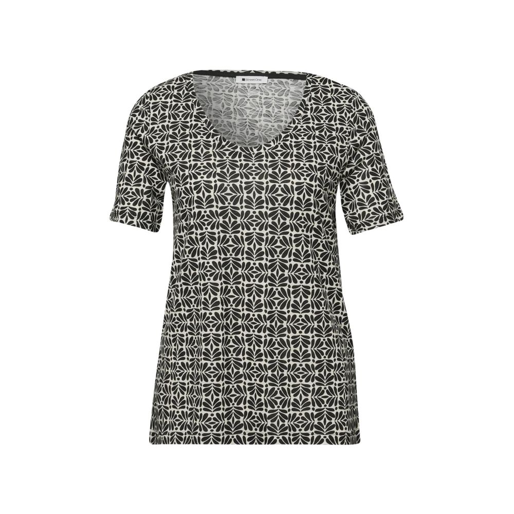 T-shirt en modal noir Street One