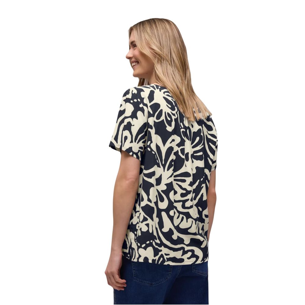 Blouse Street One bleue en viscose