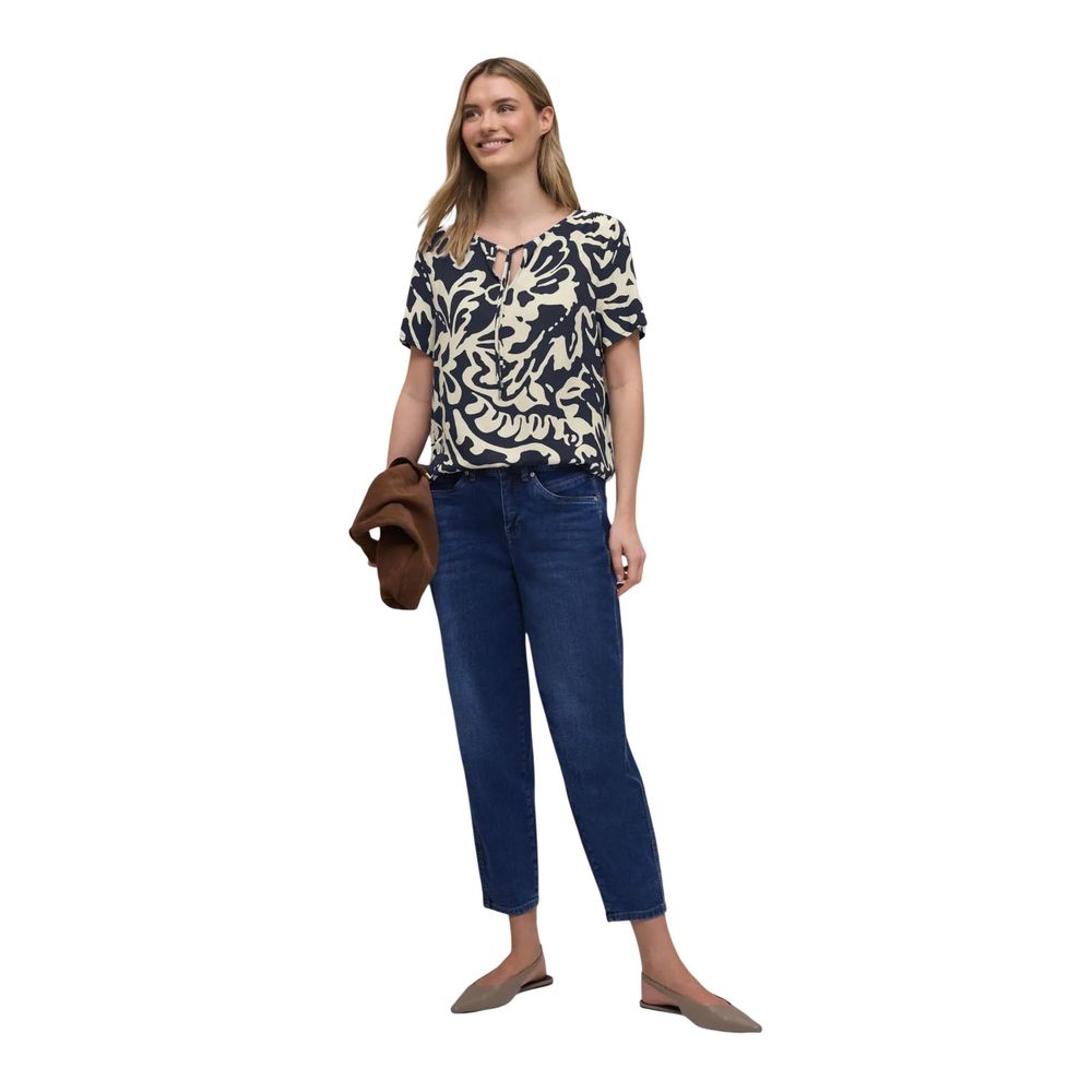 Blouse Street One bleue en viscose