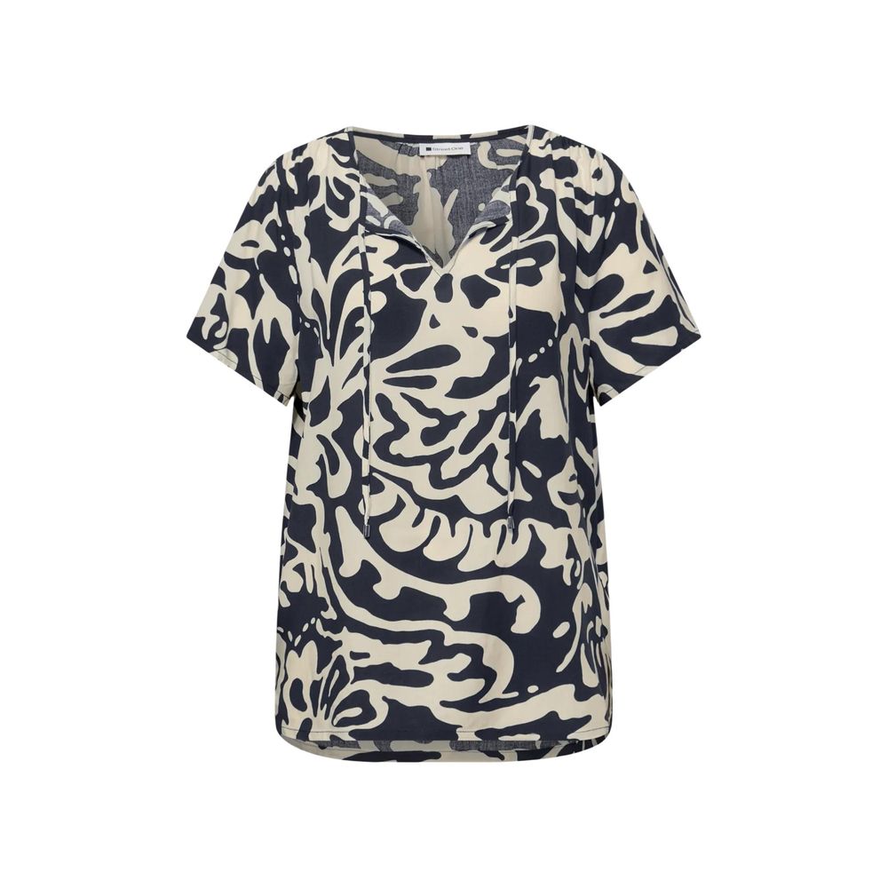Blouse Street One bleue en viscose
