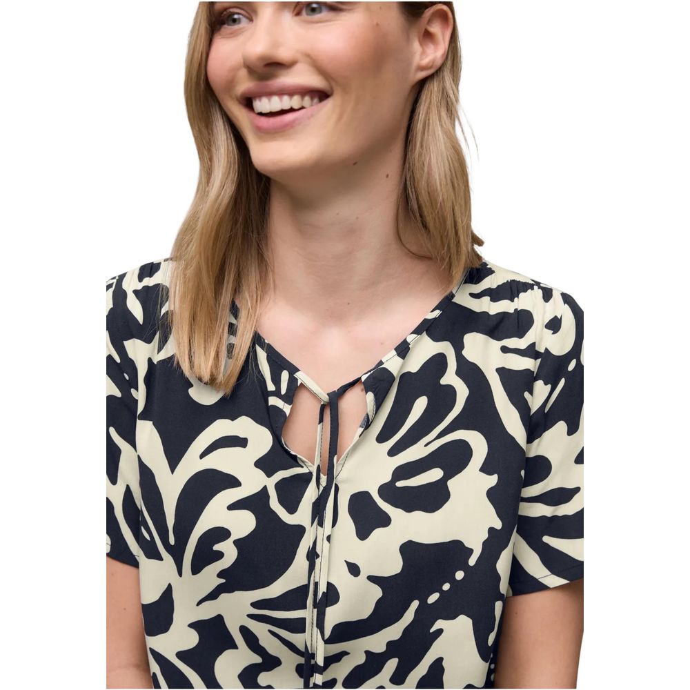 Blouse Street One bleue en viscose