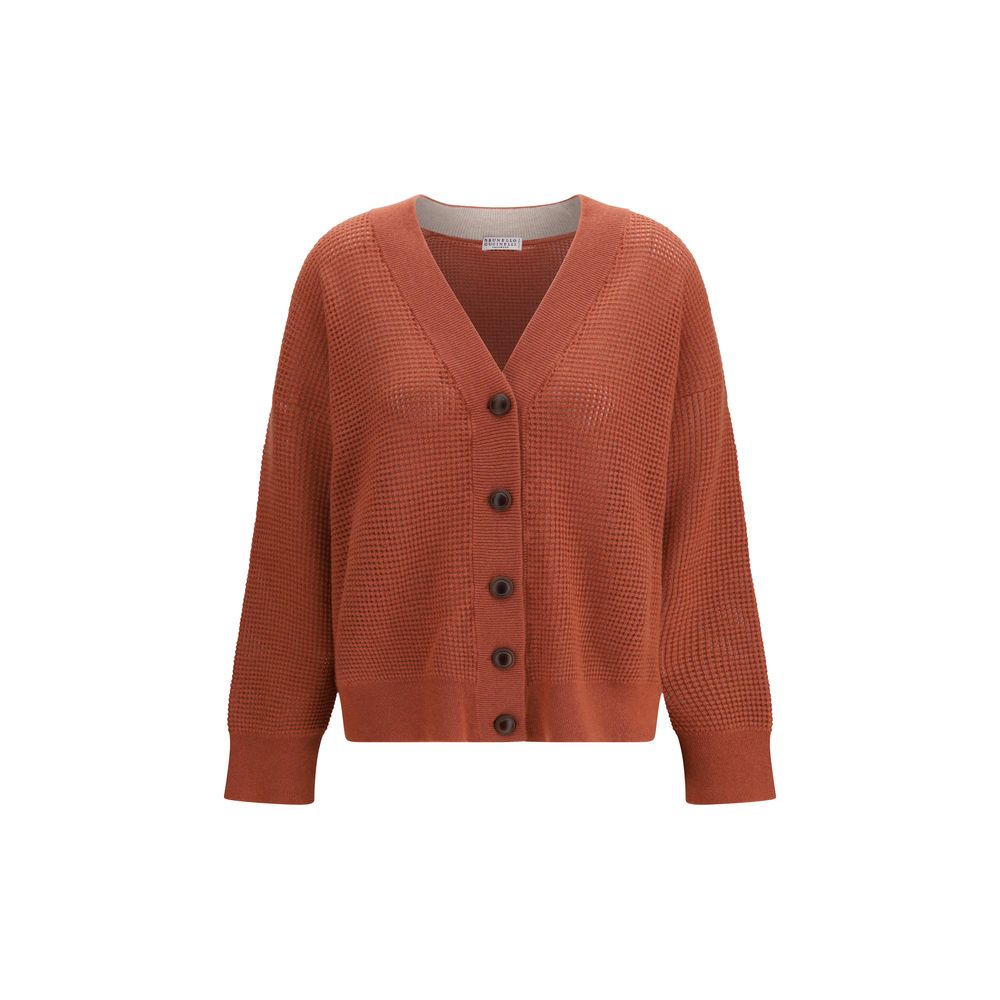 Brunello Cucinelli Orange Cardigan for Women