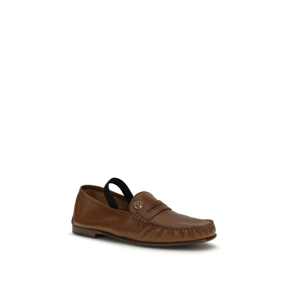 Versace Brown Slip On Loafers for Women alternate view