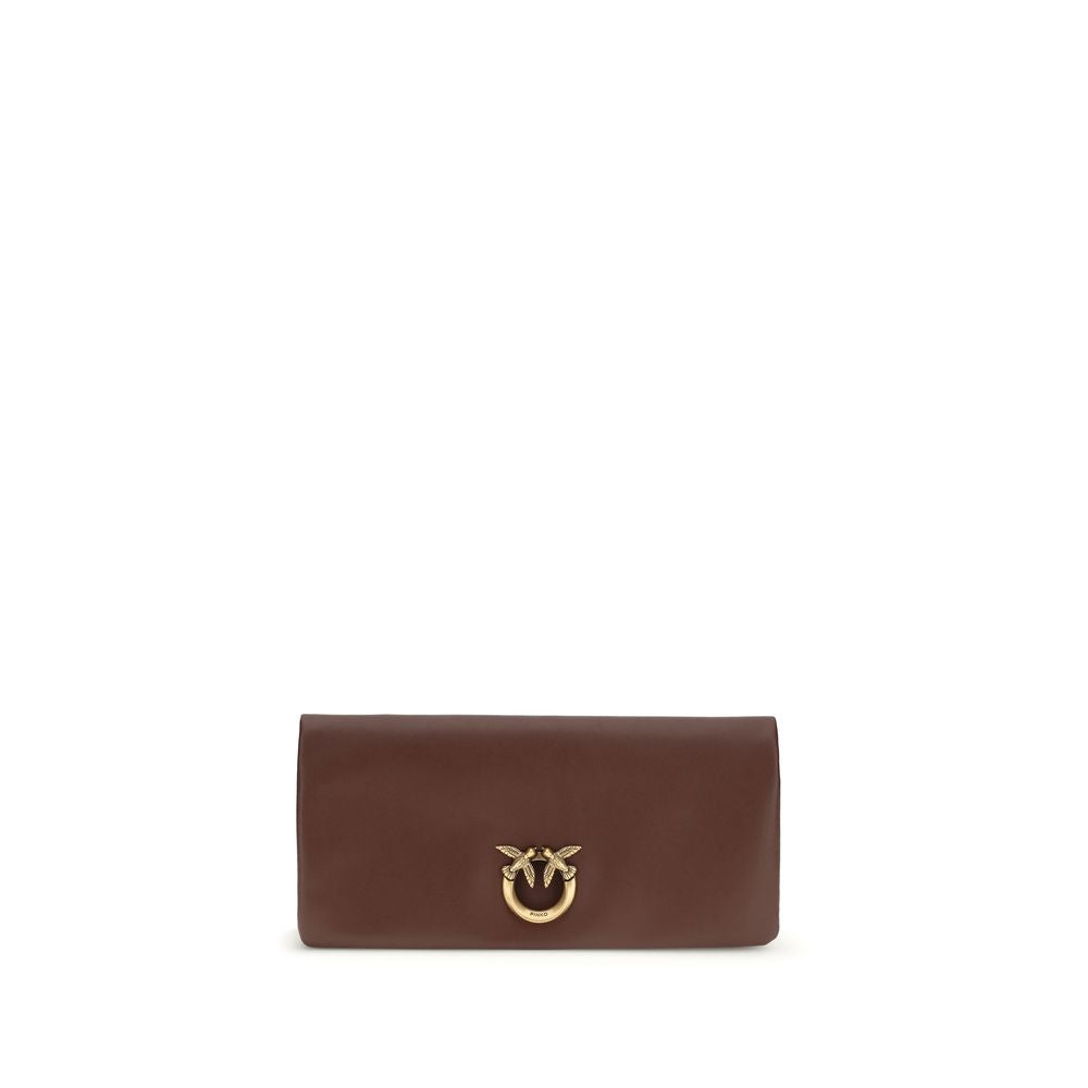 Pochette PINKO en cuir de veau bordeaux Bos Taurus