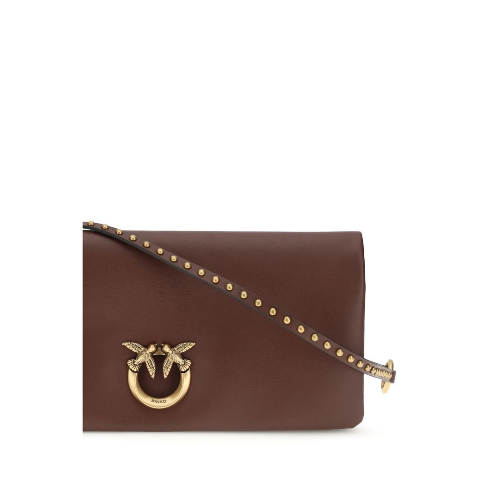 Pochette PINKO en cuir de veau bordeaux Bos Taurus