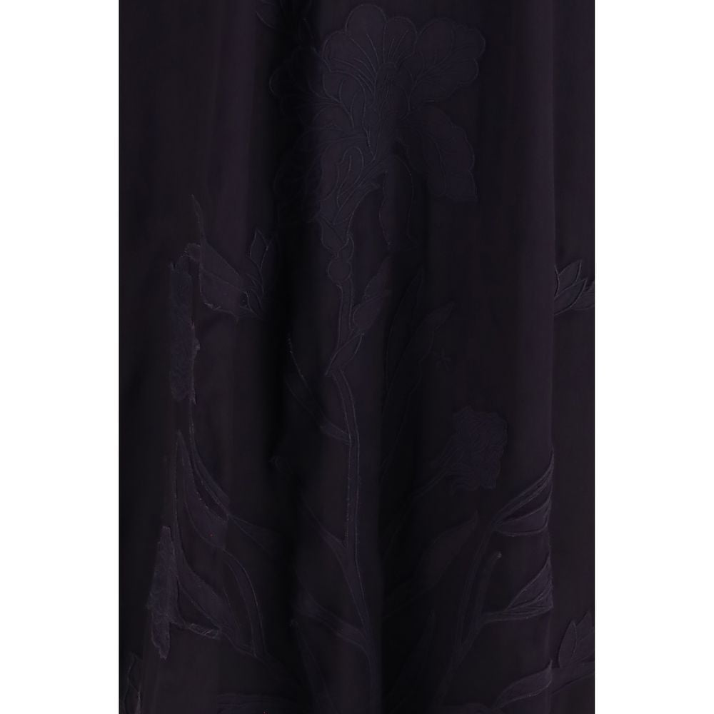 Robe décontractée Forte_Forte en viscose noire