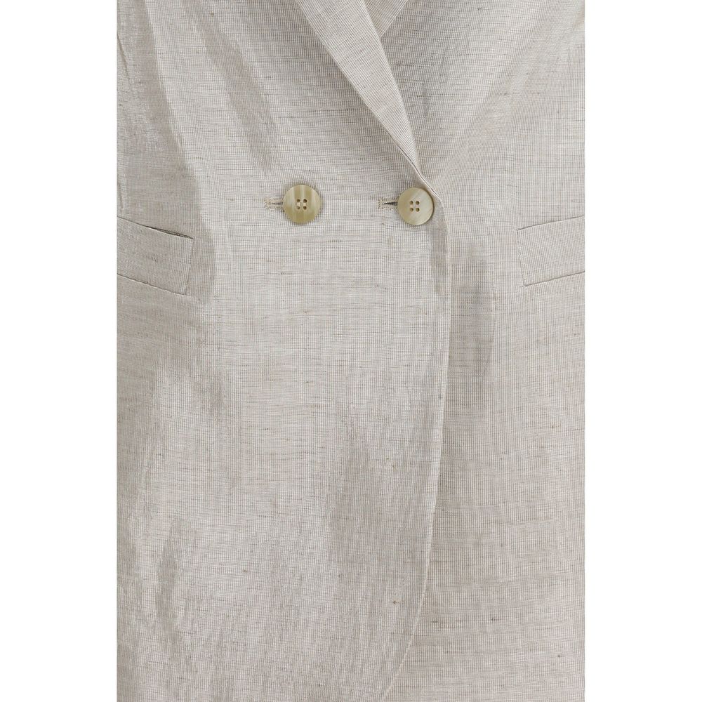 Blazer Forte_Forte en coton argenté