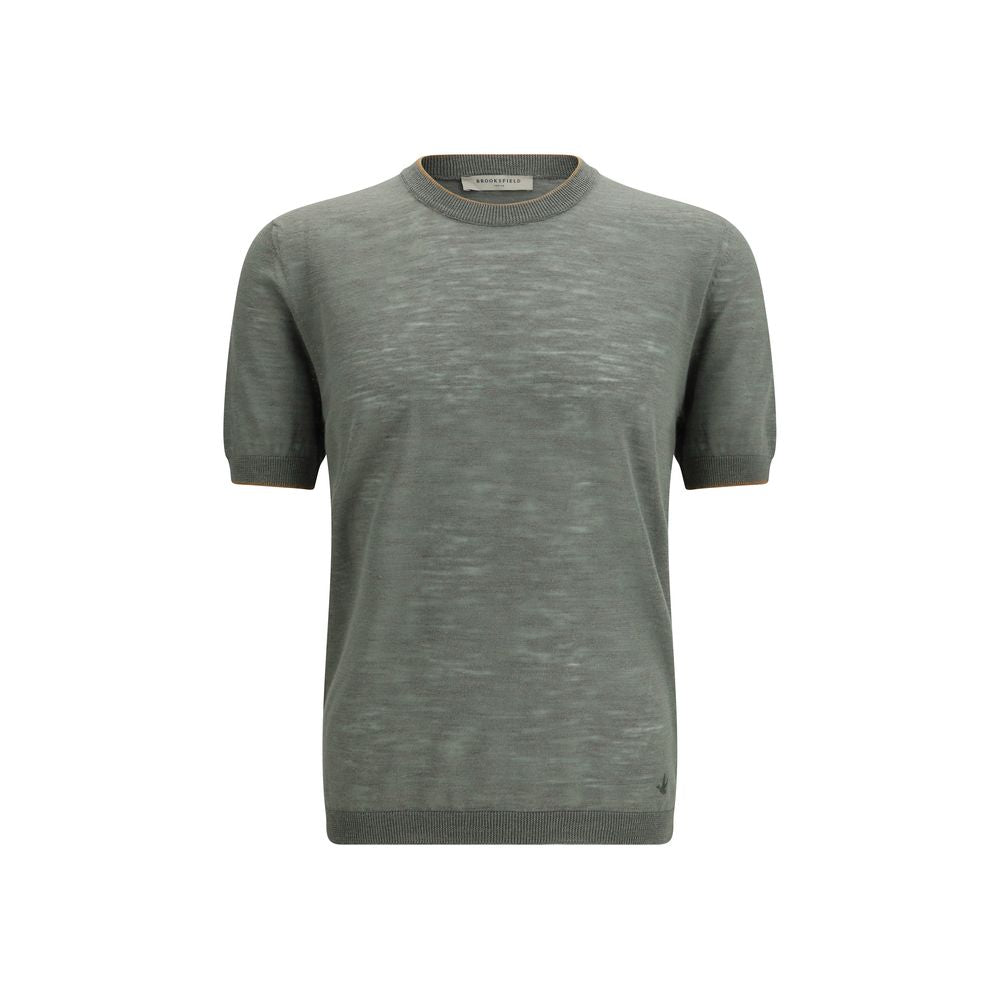 T-shirt bicolore en lin Brooksfield