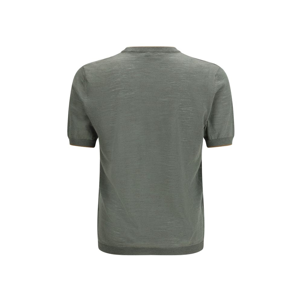 T-shirt bicolore en lin Brooksfield