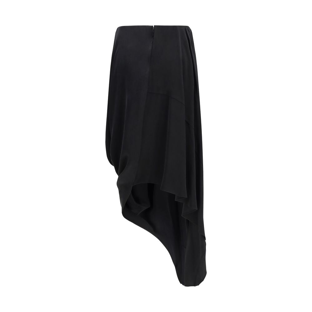 Jupe midi Maison Margiela noir cuivre