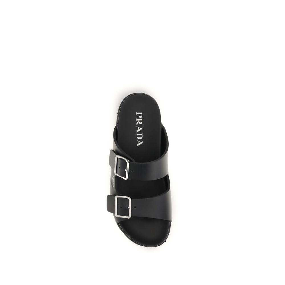 Prada Black Flat for Men side view