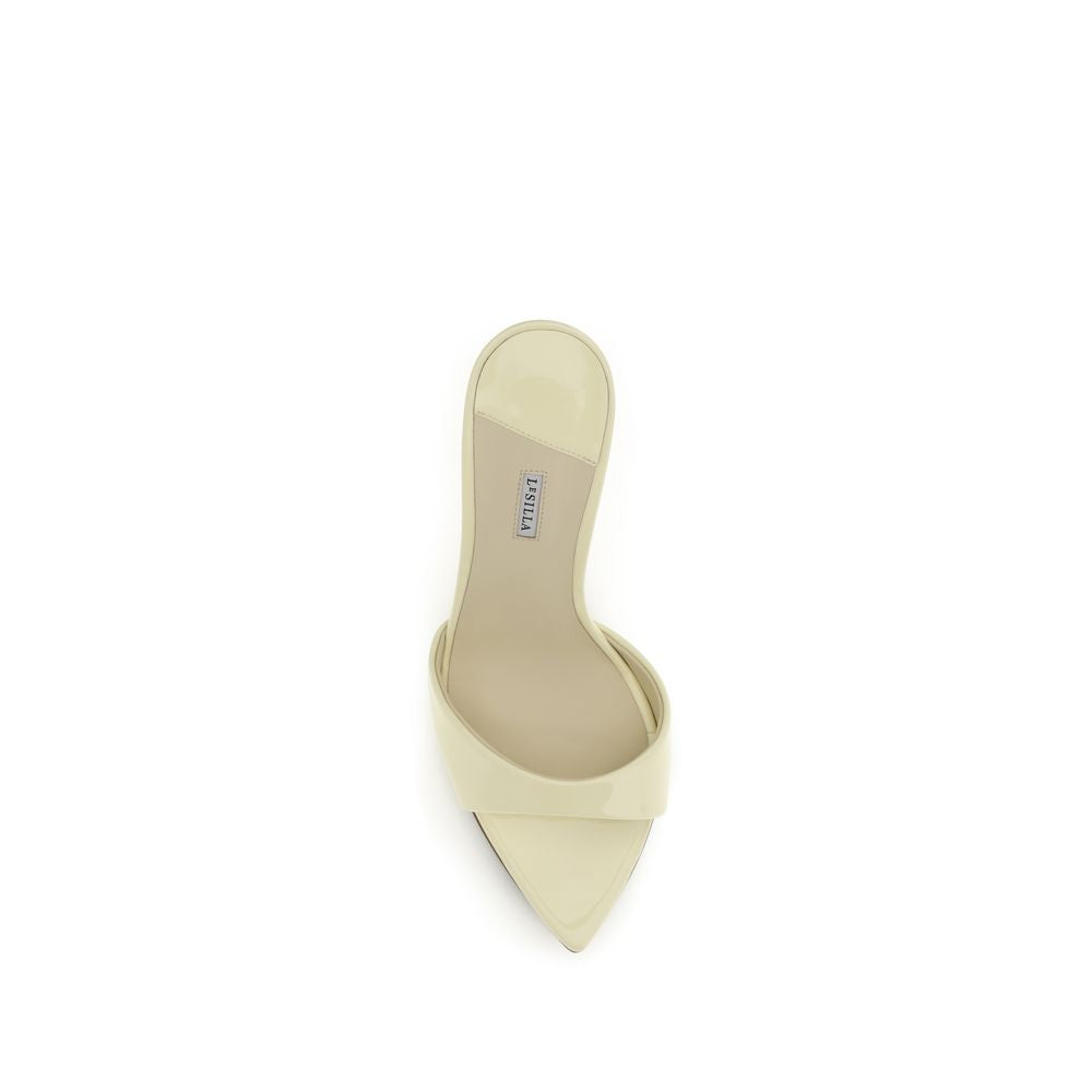 LE SILLA Bicolor Calf Leather Bos Taurus Stiletto Heel Sandals