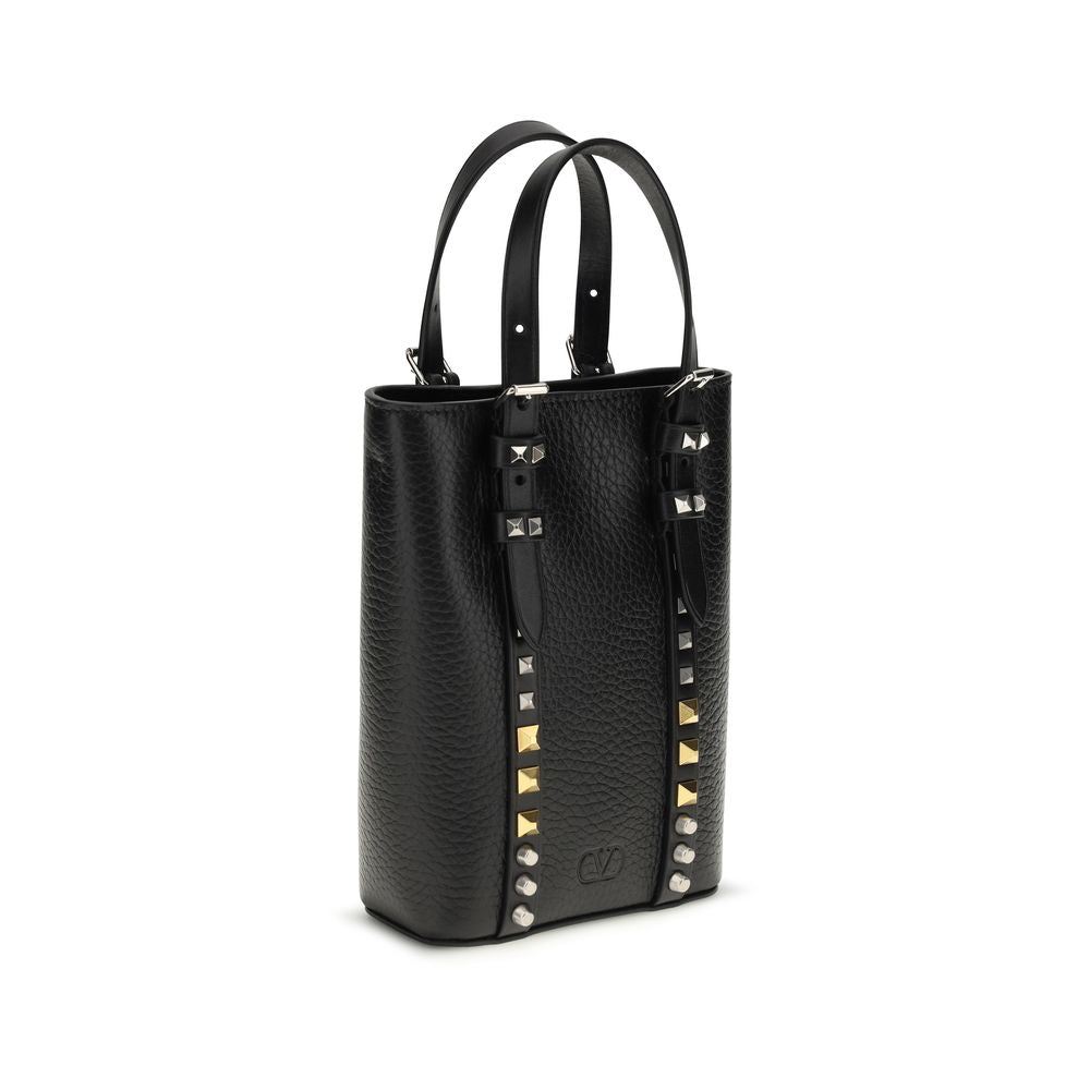 Valentino Garavani Accessoires Divers en Cuir de Veau Noir Bos Taurus