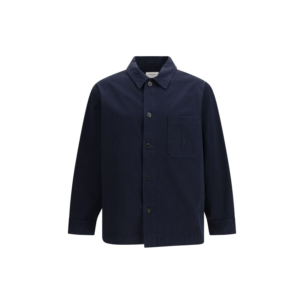 Saint Laurent Blue Denim Jackets for Men
