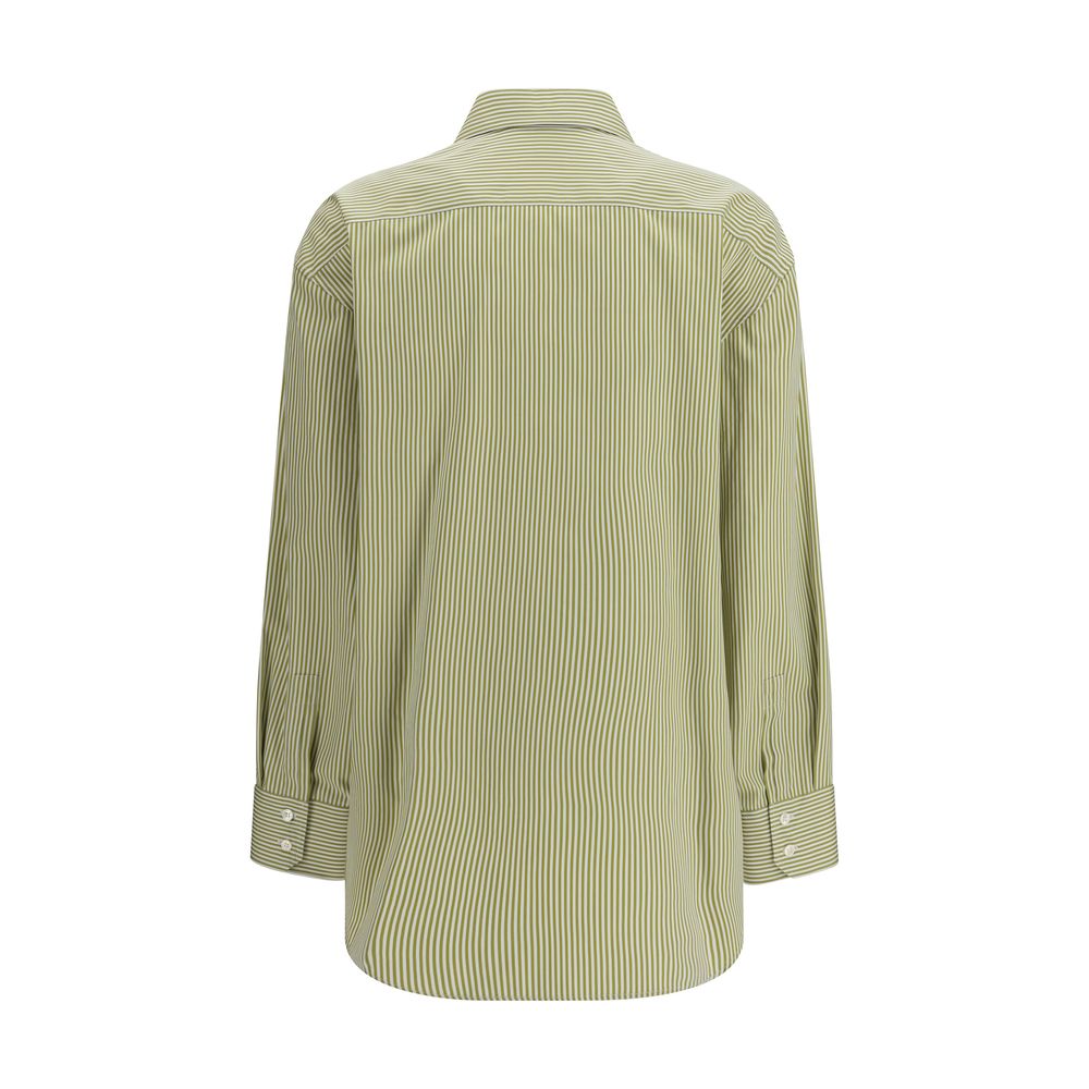 Chemise Saint Laurent en coton à motif bicolore