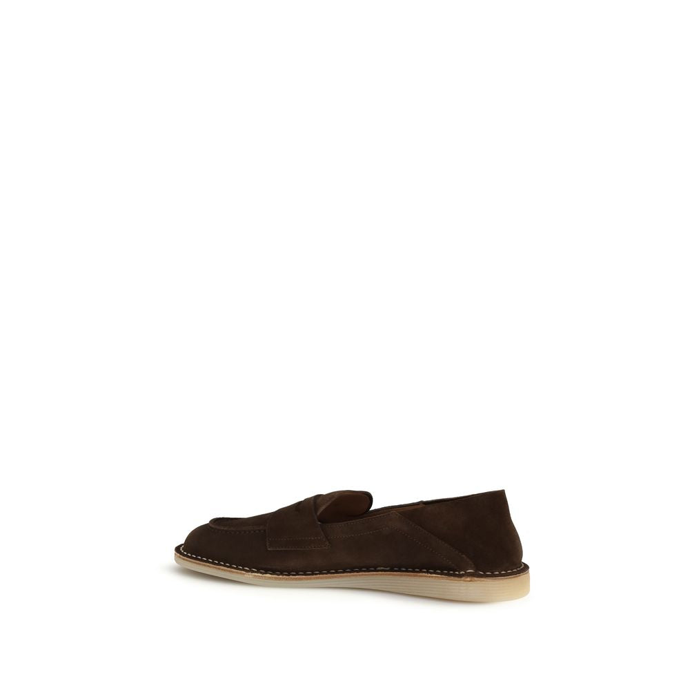 Dolce & Gabbana Brown Slip On Loafers for Men detail view