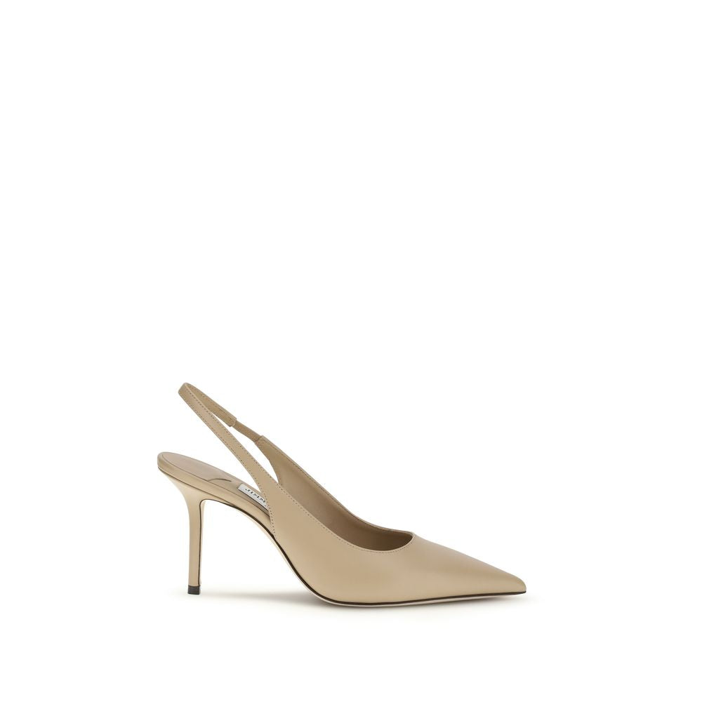 Escarpins Jimmy Choo en cuir de veau beige Bos Taurus