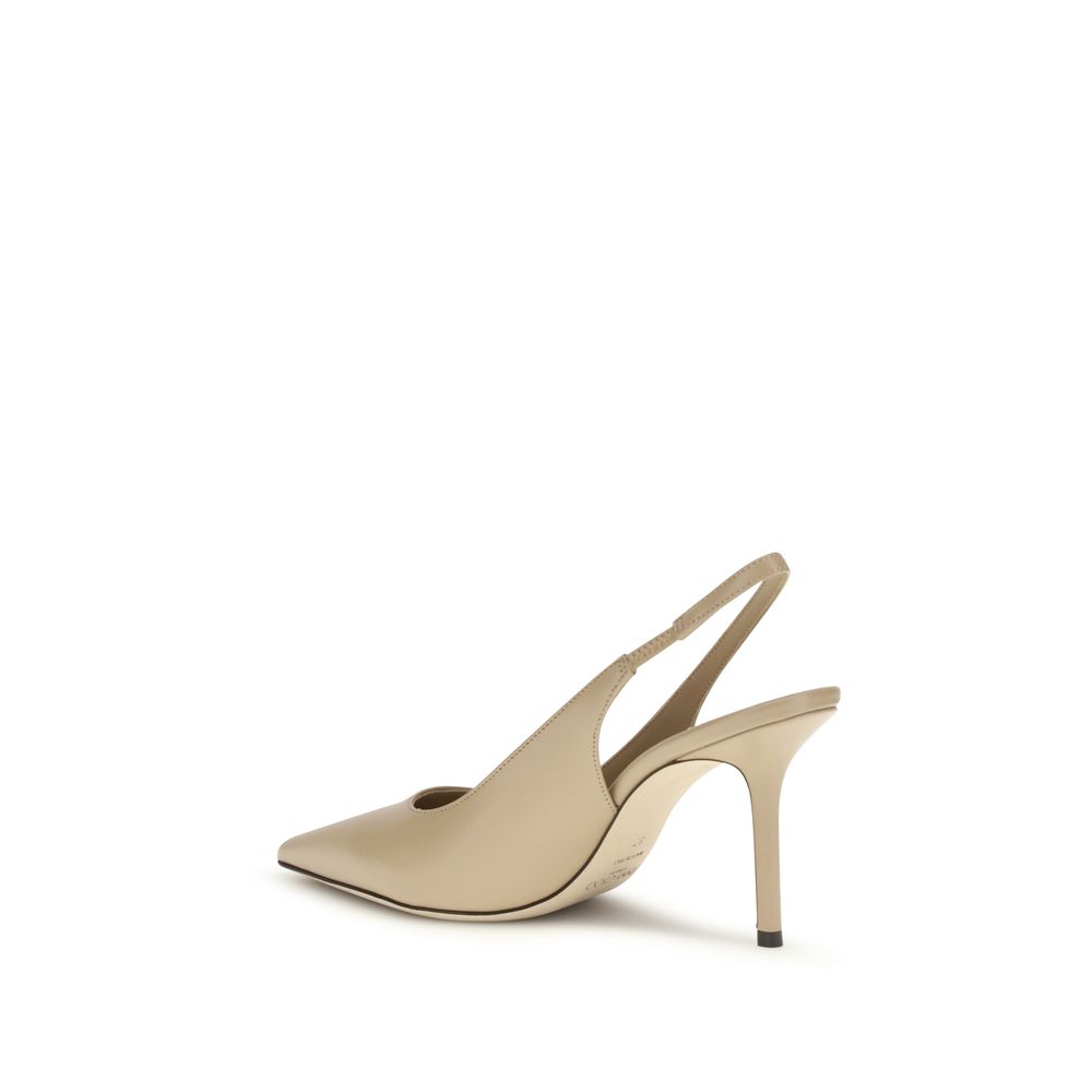 Escarpins Jimmy Choo en cuir de veau beige Bos Taurus