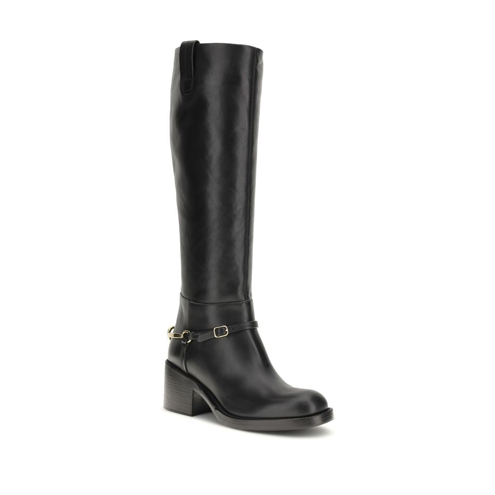 Chloé Black Lace Up Boots for Women alternate view