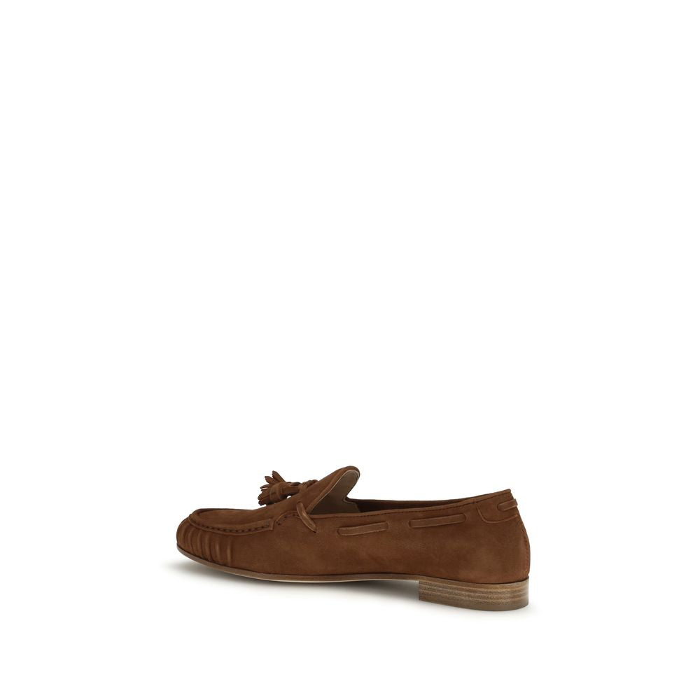 Fratelli Rossetti Brown Slip On Loafers for Women detail view
