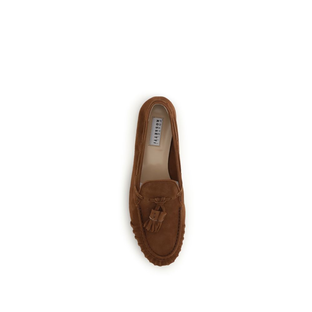 Fratelli Rossetti Brown Slip On Loafers for Women side view