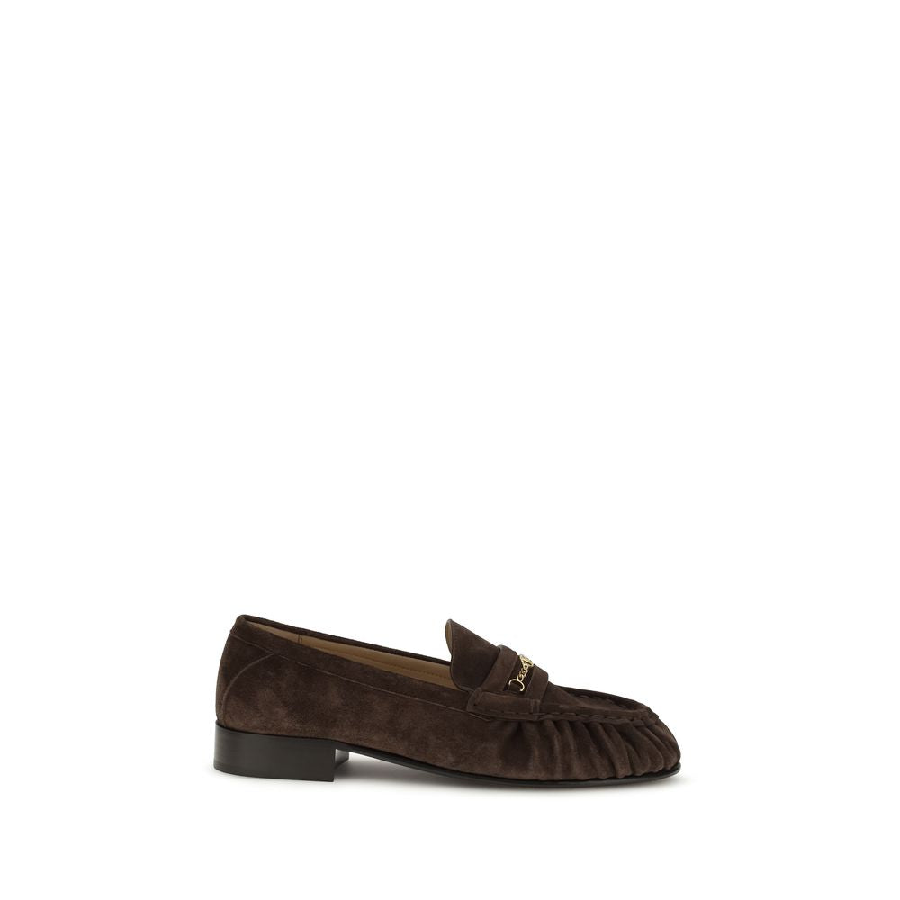 Mocassins à enfiler Valentino Garavani en cuir de veau marron Bos Taurus