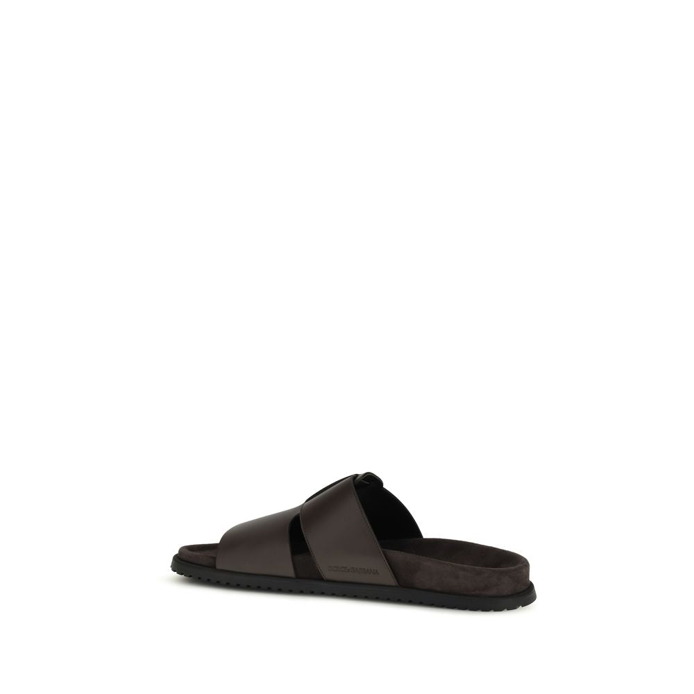 Dolce & Gabbana Brown Flat for Men detail view