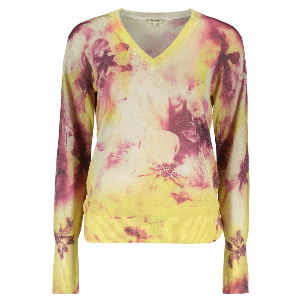 Desigual Giallo Viscose Pull Femme