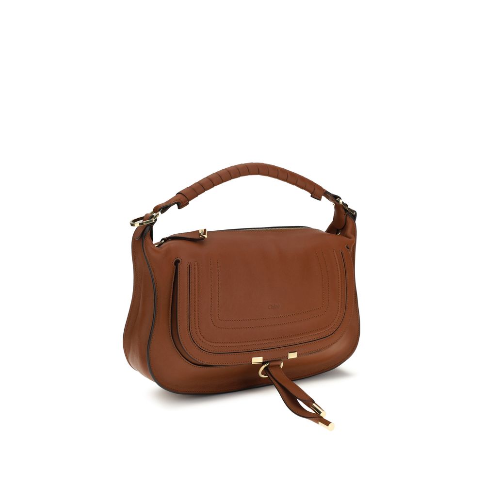 Sac porté épaule Chloé en cuir de veau marron Bos Taurus