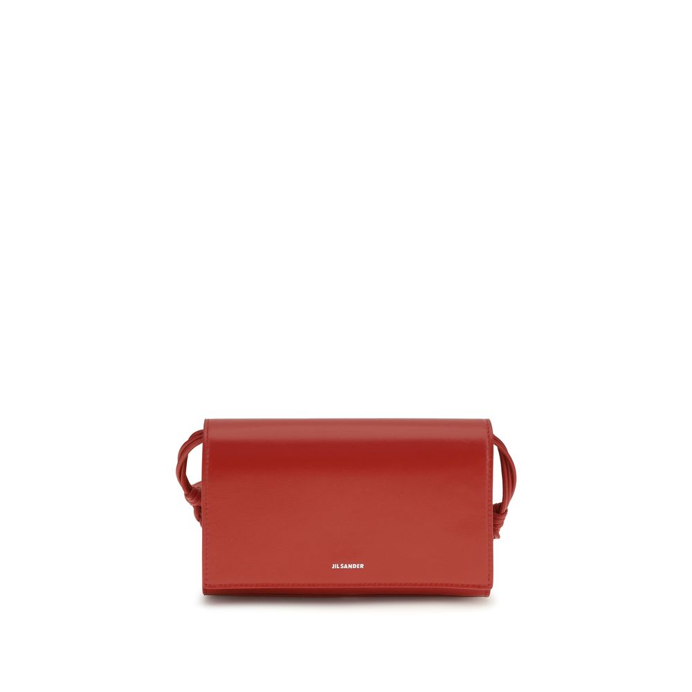 Portefeuille Jil Sander en cuir de veau noir Bos Taurus