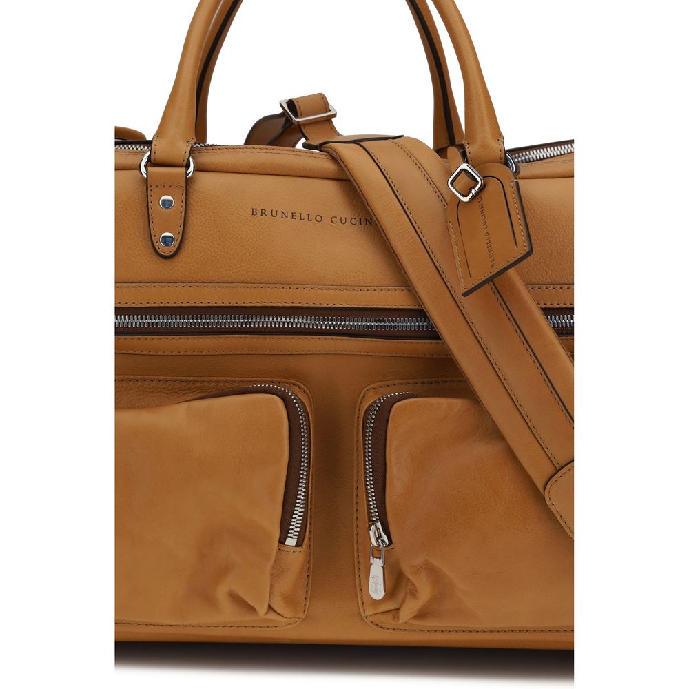 Brunello Cucinelli Brown Luggage And Travel for Men side view
